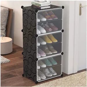 Plastic Cube Shoes Rack