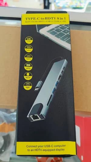 Type-C to HDTV 8-in-1 Hub