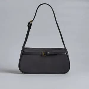 MAX buckle accent shoulder bag