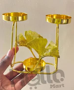 Elegant Gold Candle Holder