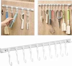 Sliding S-Hooks for Kitchen Cabinet