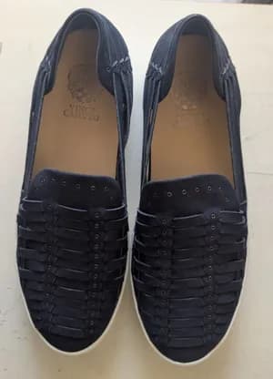 Vince Camuto Woven Leather Moccasins Size 40