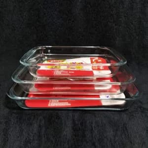 Glass Bakeware Tray 3-Piece Set
