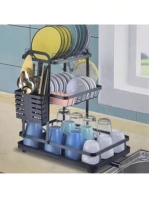 3-Tier Dish Drainer Storage Rack