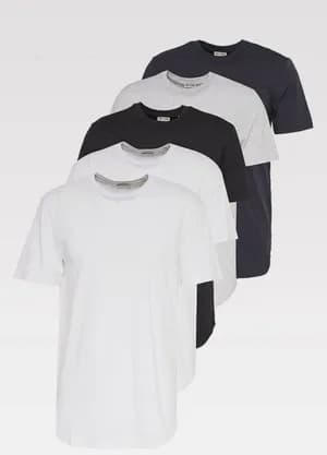 Only & Sons ONSJEFF 5 Pack T-Shirts
