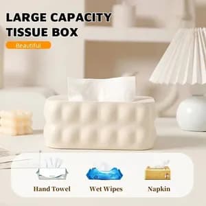 Modern 3D Bubble Tissue Box