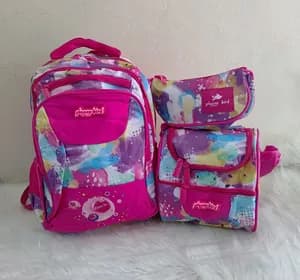 Glossy bird 3pcs set school bag