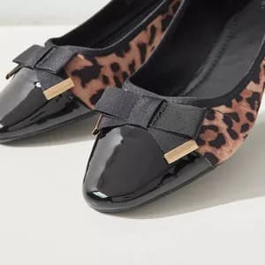 MAX bow paneled ballerina shoe 37