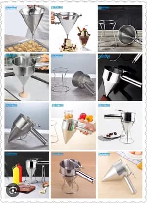 Premium Stainless Steel Pancake & Cupcake Batter Dispenser with Stand
