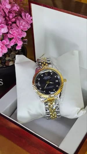 Rolex Ladies Stainless Steel Watch