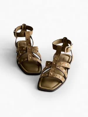 Primark studded strappy faux suede sandals