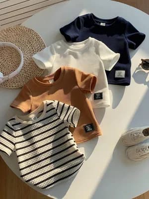 Kids Short Sleeve Casual Tops