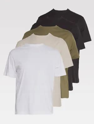 ONLY & SONS ONSJEFF 5 Pack T-Shirts