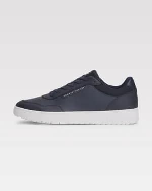 Tommy Hilfiger Leather and Textile Sneakers