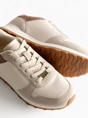 Primark diamanté detail low top trainer
