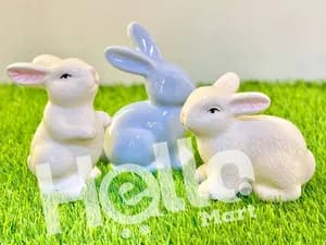 Ceramic Rabbit Home Decor Figurines