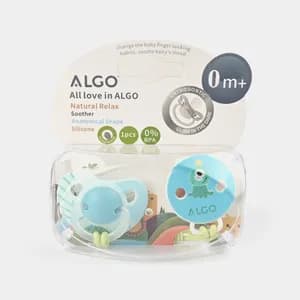 0+ ALGO Soft Silicone Baby Pacifiers