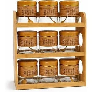 9-piece glass canister set