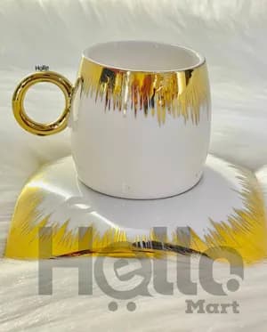 Gold Trim Coffee Cup Set