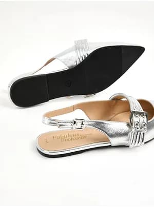 George at Asda pointy toe sling back flat 36