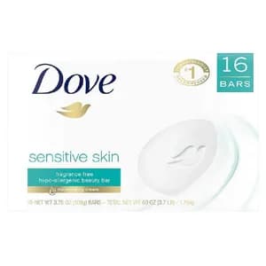 Dove Unscented Beauty Soap Bar: Sensitive Skin