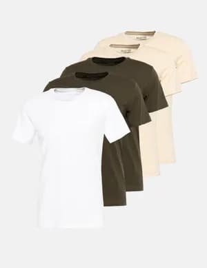 SELECTED 5 Pack Cotton T-Shirts