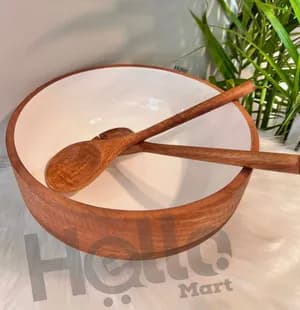 Wooden Mixing and Serving Bowl