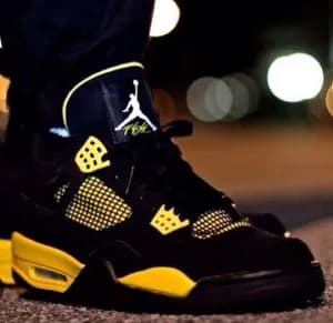 Air Jordan 4 yellow Thunder