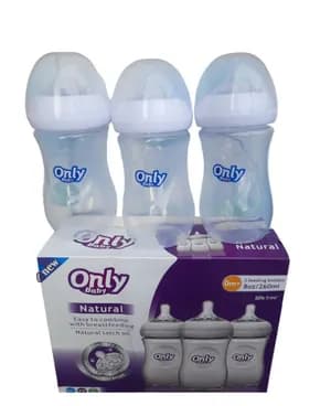 Only Baby Natural Feeding Bottles 3-Pack