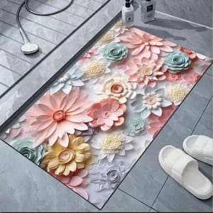 Super Absorbent Bathroom Rug 55x78cm