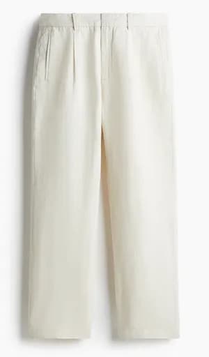 H&M Relaxed fit linen blend pants