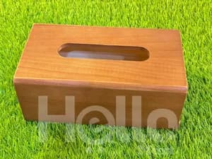 Wooden Tissue Holder Box