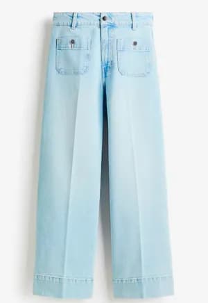H&M Wide Leg Jeans Women Size M