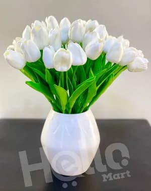 White Artificial Tulip Flowers