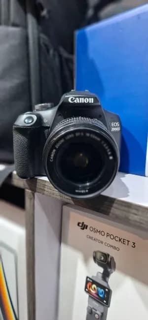 Canon 2000D DSLR with 18-55mm Lens