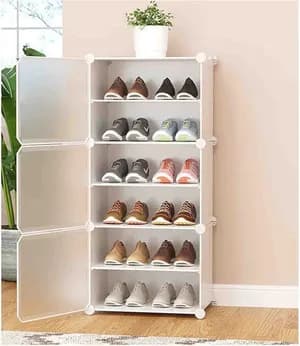 Plastic Cube Shoes Rack