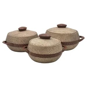 Elegant Insulated Serving Bowl Set 3 Pieces