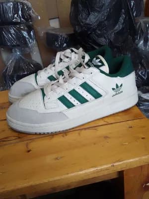 Adidas White Green Sneakers Size 42