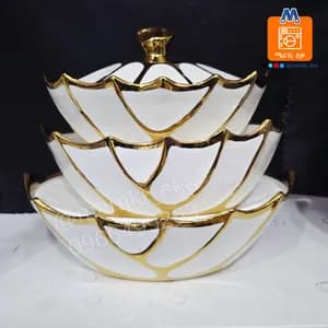 3-Piece Oval Ceramic Serving Bowls