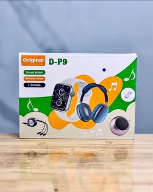 D-P9 Smart Watch 3 in 1 Combo
