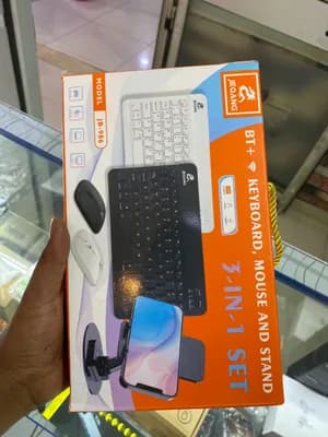 JB 986 3-in-1 Bluetooth Keyboard Mouse Stand