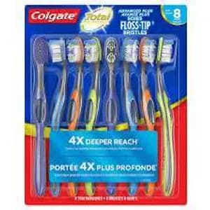 Colgate Total Advanced Plus Floss-Tip Manual Toothbrush