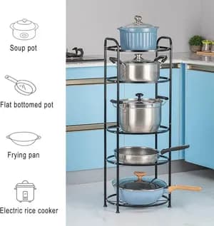 5-Tier Metal Kitchen Storage Rack