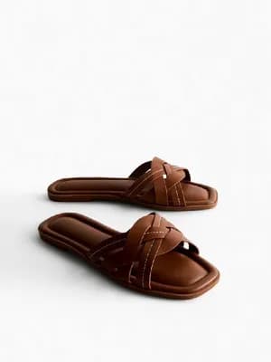 Primark Faux Leather Weave Sandals