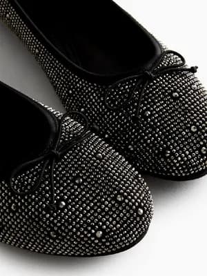 Primark diamanté ballerina flats