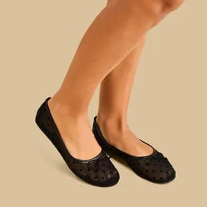 MAX mesh slip on ballerina 38