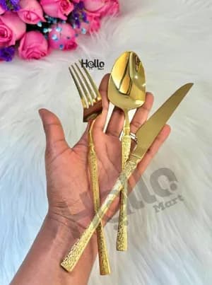 Gold Cutlery Set 18 Pieces