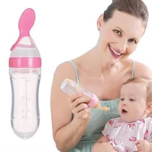 Baby Feeding Bottle Spoon with Container Baby Food Feeder