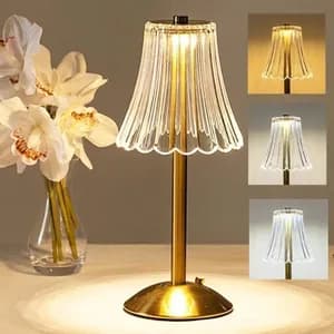 Rechargeable Crystal Table Lamp