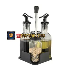 Condiment bottles set of 5